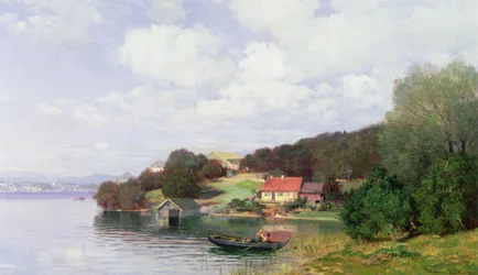 Csónakázás egy tavon, 1891
